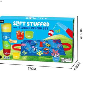 Giocattoli educativi Montessori per bambini che impilano tazze per imparare a colori giocattoli Montessori-<span class=keywords><strong>gioco</strong></span> di pesca in tessuto - Product Image 5