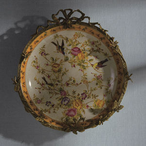 Decorazioni per la casa in ottone di lusso + ceramica con design retrò 370*350*70 da appendere a parete - Product Image 1