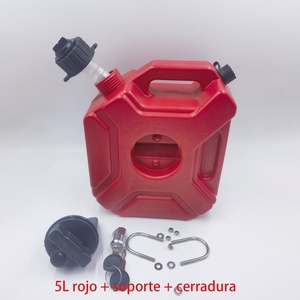 Bidon d'essence pour <span class=keywords><strong>moto</strong></span> et voiture, conteneur d'huile 20L 3L 5L, réservoirs de carburant en plastique multicolores, fixation latérale droite - Product Image 5