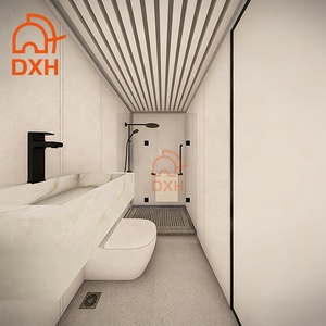 DXH Maison Conteneur Préfabriquée Personnalisée à <span class=keywords><strong>Prix</strong></span> d'Usine, 2 Étages, Type Appartement, Hôtel, Villa, avec <span class=keywords><strong>Garage</strong></span> - Product Image 4