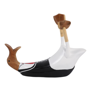 Portabottiglie a forma di anatra ubriaca, scultura in legno per decorare casa, bagno, ufficio - Product Image 5