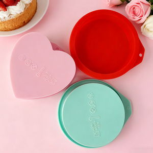 Hình Trái Tim Bánh Pan Khuôn Vòng Bánh Khuôn Lớp Voan Bánh Nướng Công Cụ Thực Phẩm Cấp Silicone Trong Kho - Product Image 4