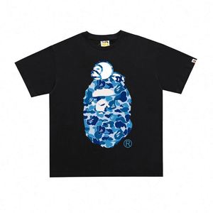 เสื้อยืดผู้ชาย A Bathing Ape สีขาว ผ้าฝ้าย 100% พิมพ์ลายโลโก้ Ape ทรงปกติ - Product Image 5