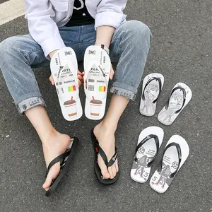 Toptan boncuk sandalet 2022 kişiselleştirin 3d çiçekler Eva ucuz özel Flip flop kadınlar