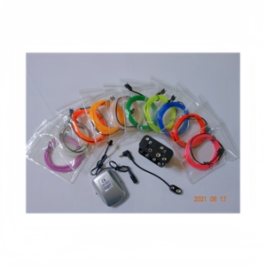 Cable <span class=keywords><strong>EL</strong></span> con inversor de cable <span class=keywords><strong>EL</strong></span> intermitente controlado por voz, adecuado para uso en bares/escenarios de KTV. Se ilumina al ritmo de la música. - Product Image 2