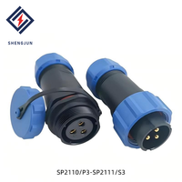 Connecteur d'aviation circulaire SP21, raccord fileté IP68, compatible WEIPU, prise de signal et d'alimentation industrielle