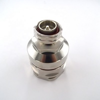 Conector Coaxial RF para Microondas con Contacto de Cobre y Abrazadera Macho DIN 7/16, Antena Alimentadora de Espuma de 1-5/8'' y 50 Ohmios
