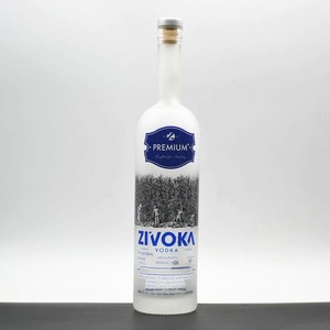 Personalizada de cristal de la certificación de la FDA de calidad alimentaria botella de vidrio botella de corcho para los espíritus para licor vodka tequila ron, ginebra - Product Image 2