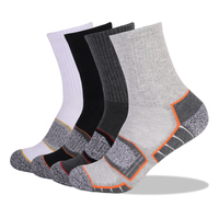 Chaussettes de marque en coton pour hommes, décontractées, tricotées en jacquard, avec lettres, en gros, pour les sportifs