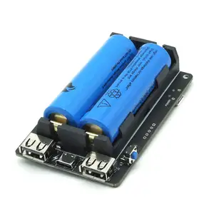 Original 18650 UPS Pro Power Supply Device Extended Two USBA Port for Raspberry Pi 4 B / 3B+ /3B, Not Include 18650 Battery