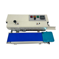 Machine de scellage électrique automatique YS FR400 à engrenages en bois pour aliments, boissons, produits chimiques, sachets en plastique, papier, scellage continu à haute vitesse