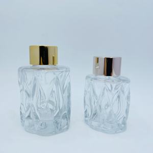 Bouteille diffuseur en verre 50ml 100ml avec bouchon en plastique, accessoires d'aromathérapie pour projets créatifs, mariages, fêtes, pots en verre - Product Image 4