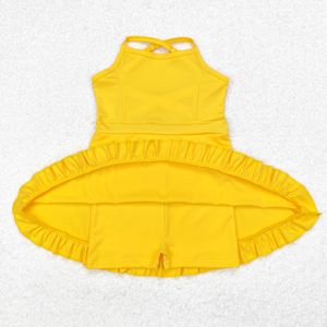 Robes de yoga d'été pour filles, style vacances, vêtements de sport pour enfants, en coton biologique et soie de lait douce, vente en gros, prêtes à expédier (RTS) - Product Image 6