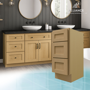VSD1221-VSD2121 Meuble de salle de bain de style américain |   Meubles modernes en stock pour appartement |   Meuble de salle de bain en bois avec 3 tiroirs - Product Image 1