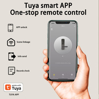 XSDTS F20 Funciona con Tuya, Cerradura Inteligente con Huella Dactilar, Control Remoto WiFi, Seguridad Avanzada, Entrada sin Llave para Hogar Inteligente