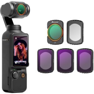 Kit de Accesorios de Filtros (1/4 Black Mist/CPL / ND16 / ND64 / ND256) Filtros de Viaje para Vlog para DJI Pocket 3 - Product Image 1