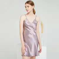 Pyjama de luxe en soie pour femmes, chemise de nuit nouveau Style, tenue d'été, vente en gros, 2020