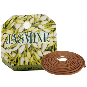 Encens en spirale DARSHAN au jasmin, parfumé, aromatique, indien, toutes saisons, pour la prière et la fragrance d'ambiance - Product Image 1
