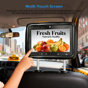 หน้าจอโฆษณาติดหลังเบาะรถยนต์ OEM IPS ขนาด 10 นิ้ว ระบบ Android 4G WiFi HD พร้อมระบบสัมผัส  ตรวจจับความเคลื่อนไหวผู้โดยสาร  จอภาพติดพนักพิงศีรษะสำหรับรถแท็กซี่ - Product Image 3
