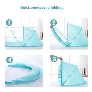 Harga pabrik penggunaan rumah cakupan penuh dilipat 100% poliester jaring nyamuk bayi semua musim Optimal untuk anak-anak lucu kecil yang indah - Product Image 4