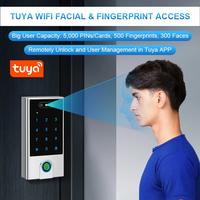 Étanche IP68 Visage Contrôle D'accès Biométrique Reconnaissance D'empreintes Digitales Tactile Clavier Contrôleur RFID APP Ouvre-Porte