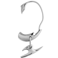 Boucles d'oreilles clips vintage géométriques pour femme, tendance, brillantes, sans perçage, fausses manchettes d'oreille, style cyberpunk hip-hop, clips d'oreille irréguliers