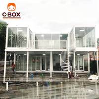 Casa Prefabbricata Modulare Cbox a Due Piani per Ufficio, Caffetteria, Bar, Ristorante e Negozio