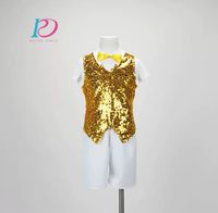 Costume de danse pour garçon pour performance Costume de danse multicolore Costume de performance chorale
