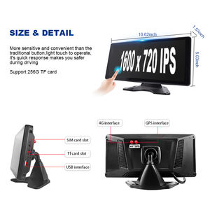 HOPE-cámara 4 impermeable 720P HD AI 360, vista <span class=keywords><strong>de</strong></span> pájaro, camión, autobús, Ayuda <span class=keywords><strong>de</strong></span> marcha atrás, sistema <span class=keywords><strong>de</strong></span> Monitor remoto - Product Image 6