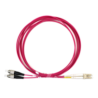 Cable de Fibra Óptica Personalizado OM4 Multimodo Dúplex Simplex con Conector LC SC FC ST MPO y Cubierta LSZH