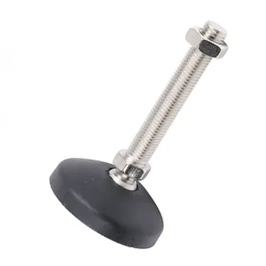 Heavy Duty Caster Wheel Leveling Foot Screw gambe per mobili piedini di livellamento regolabili girevoli M8 con base dia 80mm