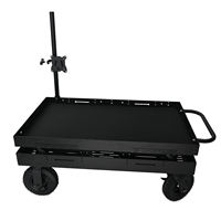 Chariot de Réalisation Pliable 100*60*97cm pour Moniteur TV, Caméra de Production Vidéo, Poste de Travail pour Réalisateur et Équipe de Tournage