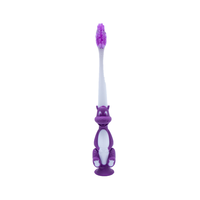 Brosse à dents pour enfants sur le thème des dinosaures pour un usage domestique Poils souples Produit de soins bucco-dentaires amusant pour enfants avec poignée en PP