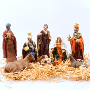 Venta directa de fábrica, regalo artesanal de <span class=keywords><strong>resina</strong></span>, Dios Jesús nació cuando la estatua religiosa del niño Cristo y la cama de la decoración del hogar - Product Image 5