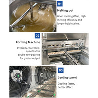 OCEAN Ligne de production entièrement automatique de pectine de dépôt de gelée Machine automatique de fabrication de gommes d'amidon