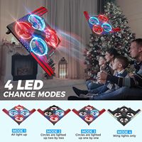 DWI Dowellin B2 Drone RC en mousse pour débutants, hélicoptère d'avion RC avec lumières LED, quadrirotor d'avion télécommandé