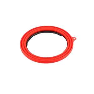 Échantillon gratuit : Bol et assiette pliables en polyester légers et compacts pour le camping, plat à riz rond en polyester + base en PA, silicone - Product Image 3