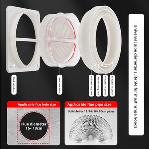 <span class=keywords><strong>Clapet</strong></span> <span class=keywords><strong>anti</strong></span>-<span class=keywords><strong>retour</strong></span> en plastique robuste pour cheminée, avec étanchéité renforcée, pour conduit d'extraction de <span class=keywords><strong>hotte</strong></span> de <span class=keywords><strong>cuisine</strong></span> et salle de bain, universel, <span class=keywords><strong>anti</strong></span>-refoulement de fumée - Product Image 4