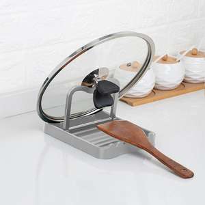 שולחן עבודה רכוב קיר מטבח שולחן עבודה רכוב משטח פלדה מרוכבים קיר עם כיסוי סיר ארון בגדים - Product Image 5