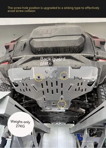 Placa Protectora Delantera de Aleación Al-Mg de 8mm, Ligera y Plateada, para Dongfeng M Hero 917 HEV, Repuesto Todoterreno de Alto Rendimiento - Product Image 5