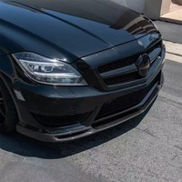 Lèvre avant en Fiber de carbone de style V Mercedes classe CLS W218 15-16 becquet de lèvre de pare-chocs avant accessoires Auto