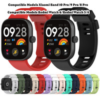Bracelet de montre intelligente en silicone, bracelet de sport pour Xiaomi Smart Band 8 Pro, bracelet pour Redmi Watch 6, accessoires pour bracelet de poignet