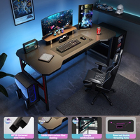 Juego de Mesas y Sillas Ergonómicas de Fibra de Carbono para Juegos, Venta al por Mayor, Color Negro, Alta Calidad, Personalizado de Fábrica, Mesa de Juego Económica para Gamers