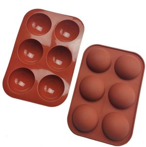 Moule à gâteau en silicone à 6 cavités en demi-cercle pour la pâtisserie - Product Image 6