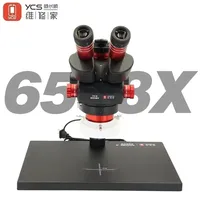 YCS 6558X 6.5-58 Zoom High-definition Trinocular Microscope for Mobile Phone PCB Welding Microscope Power Tools