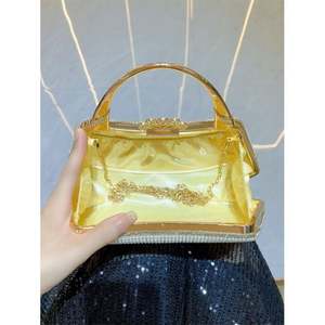 Kadınlar İçin Abiye El Çantası, Parti, Balo, Düğün İçin Simli Üst Saplı Clutch Çanta 2025 - Product Image 5