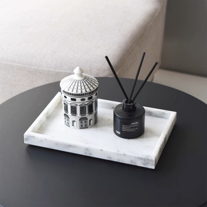 Stile nordico rettangolo di marmo tavolino da caffè <span class=keywords><strong>vassoio</strong></span> decorativo camera da letto Aroma portacandele <span class=keywords><strong>vassoio</strong></span> portaoggetti - Product Image 3