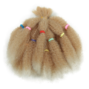 Vente en gros de lots de Nobles 12 pouces Kinky <span class=keywords><strong>Twist</strong></span> de meilleure qualité, or, Afro Kinky Bulk, mèche 10 brins/paquet, tresse au crochet - Product Image 4