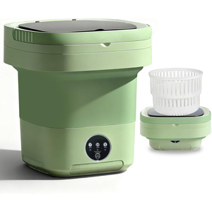Lavadora/Secadora Portátil Plegable de Plástico de 8L, Semi-Automática, Todo en Uno, para Hotel, con Pantalla Táctil y Ahorro de Energía - Product Image 1