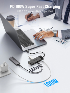 Lemorele TC93 10 in 1 <span class=keywords><strong>adattatore</strong></span> per <span class=keywords><strong>USB</strong></span>-A ad alta velocità e <span class=keywords><strong>USB</strong></span>-<span class=keywords><strong>C</strong></span> <span class=keywords><strong>HDMI</strong></span> 4K HUB Dock Station - Product Image 6